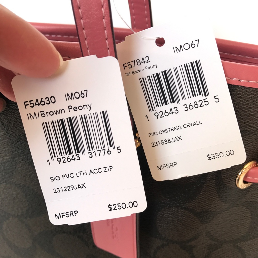 ❤️🌷coach carryalldrawstring tote set/shoulder bag - Picture 4 of 8